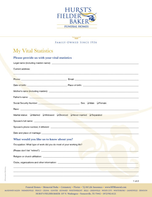 Vital Statistics